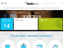 Tablet Screenshot of eng.sidex.or.kr